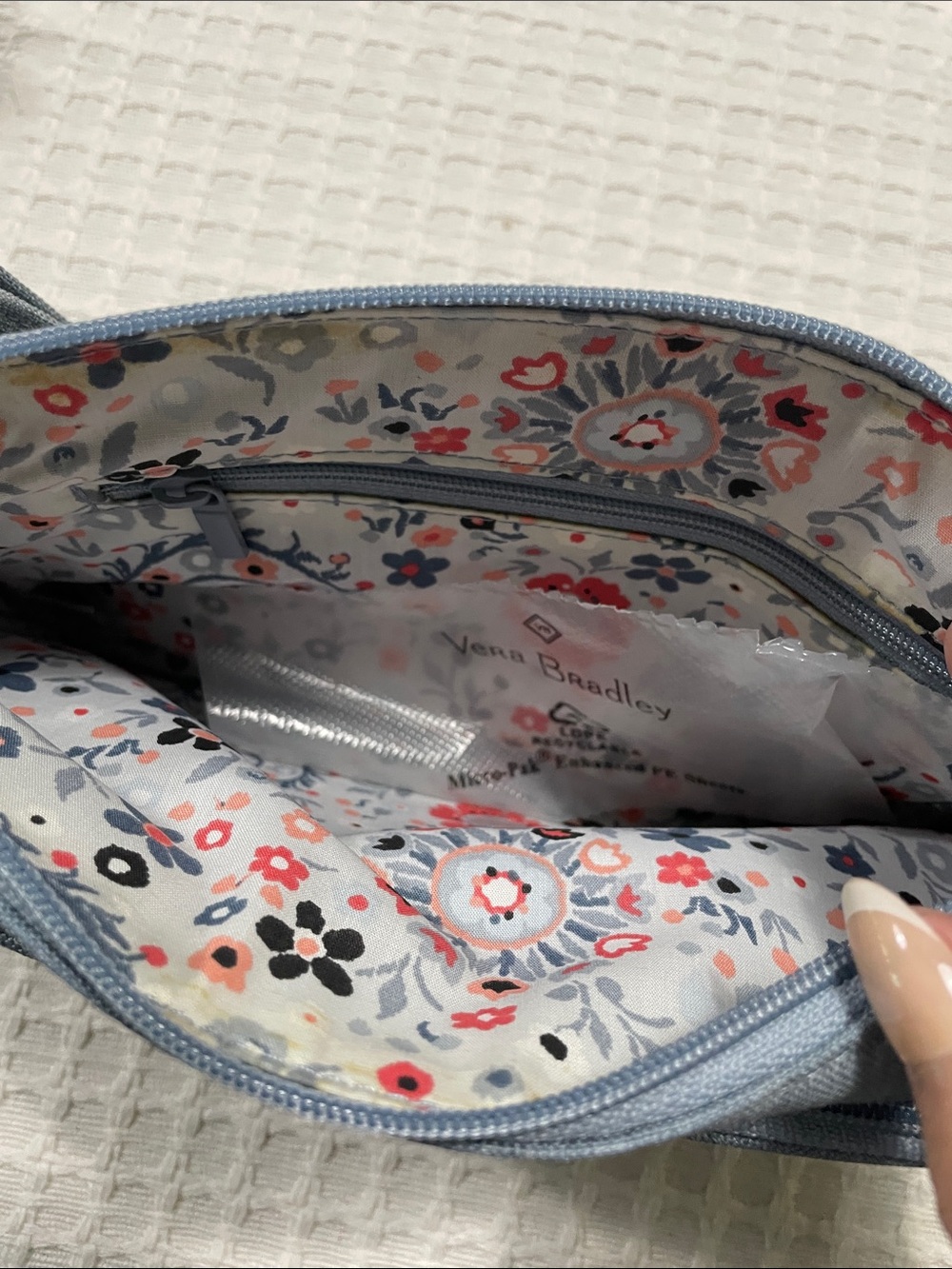 Vera Bradley Steel Blue Messenger Crossbody - Picture 5 of 10